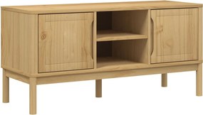 vidaXL FLORO viaszbarna tömör fenyőfa TV-szekrény 114 x 43 x 55 cm
