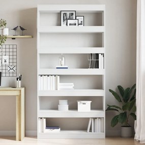 Fehér könyvespolc Fehér Szerelt fa 100 x 30 x 198 cm Polc