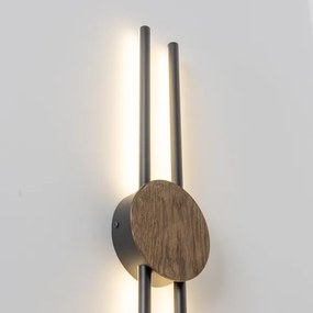 Brilagi - WOODY COLLINE LED 15W 230V falikar 80 cm tölgy-dió