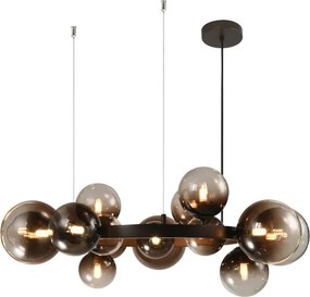 Brilagi - LED csillár kábelen MILLA 15xG9/3W/230V barna/füstbarna