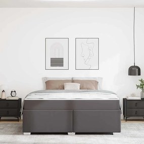 Ágykeret Szürke 180 x 200 cm Műbőr