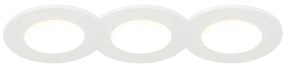 3 darabos szett beépíthető spotlámpa fehér LED-del 3000K 4W IP65 - Blanca