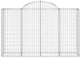 50 db íves horganyzott vas gabion kosár 200x50x120/140 cm