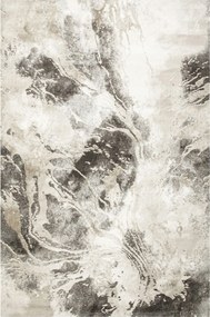 140x190 cm Szürke Krém Bézs Garda Szőnyeg Márvány Beton