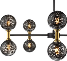 Dar Lighting modern mennyezeti lámpa takara matt fekete dartak2354-21