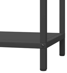 fekete hidegen hengerelt acél tűzifatároló 40x25x60 cm
