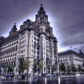 Poszter 40x40cm Royal Liver Building, Assaf Frank