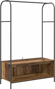 vidaXL Ruhafogó tárolóval Barna Tölgy 100 x 44 x 160 cm Faanyag
