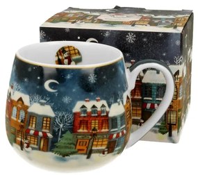 Karácsonyi porcelán bögre 430 ml díszdobozban Christmas City