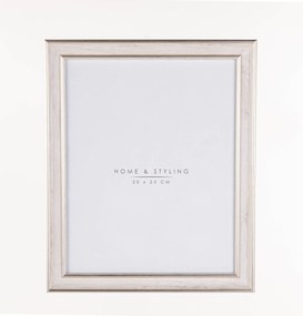 Függő Képkeret Álló, Fehérített Fa Utánzat 24 X 29 CM