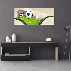 Kép - futballpálya (120x50 cm)