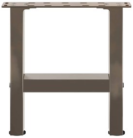 2 db natúr acél dohányzóasztal láb 40 x (30-31) cm acél