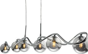Dar Lighting modern függeszték lysandra füstös csiszolt króm darlys6250