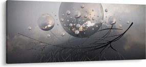 Absztrakt gömbök képe (120x50 cm)