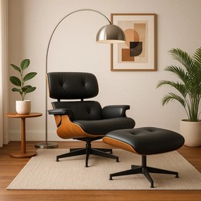 Prémium Forgó Fotel Fekete Eco-bőr Kárpittal. PALERMO