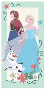 Disney Jégvarázs fürdőlepedő, strand törölköző 70x140 cm