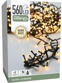 Cluster karácsonyi LED fényfüzér, 560 mini LED, 11 m