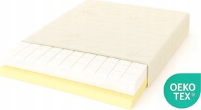 Légáteresztő matrac Latex 75X190 Fehér habszivacs Antibakteriális