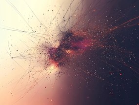 Vászonkép Canvas Kozmosz Galaxis Csillagkép Neurális Hálózat 80x60