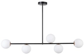 Csillár rúdon GAMA 5xG9/12W/230V fekete