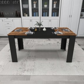 Étkező asztal Line - Light Walnut, Black