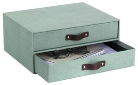 Zöld karton fiókos rendszerező Birger Canvas Paper Laminate – Bigso