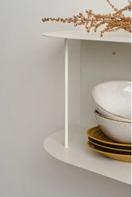 Bézs többszintes fém fali polc 80 cm Lina – noo.ma