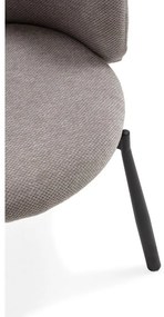 Szürke kárpitozott étkezőfotel szett 2 db-os Ginny – MOME