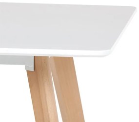 Étkezőasztal 120×80 cm, MDF, Fehér. DT-313 WT