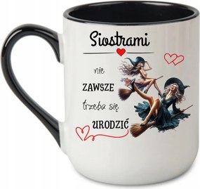 Nővéres bögre Nem kell mindig a nővérnek születni Fekete 330 coffee