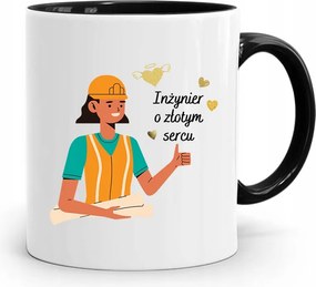 Mérnöknek Fekete Ajándék Bögre fényképes nyomtatással