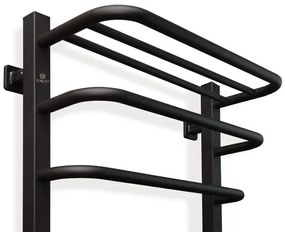 Fürdőszobai elektromos radiátor termosztáttal FORTIS 350W/230V 80,6 cm IP44 fekete jobb