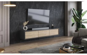 TV asztal Fiora 38 (antracit + olajozott tölgy). 1066461