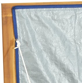 tömör tíkfa kerti láda 200 x 50 x 55 cm