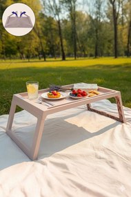 Lavine íróasztal, púder, 56 cm