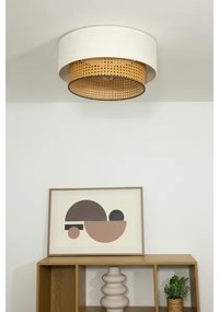 Mennyezeti lámpa NATIA 1xE27/60W/230V, fehér/barna