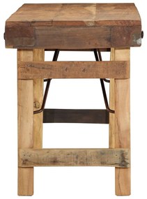 Pad 110x35x46 cm Tömör Fa Újrahasznosított