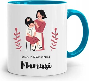 Kék Bögre Anyukáknak Szeretett Anyukáknak, fényképes nyomattal