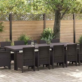 Kert étkező szett párnával 13 pcs Barna Rattan
