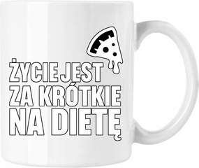 Bögre Az élet túl rövid a diétához Fehér 330ml