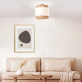 Brilliant - Mennyezeti lámpa WATERLILLY 2xE27/60W/230V átm. 35 cm krémes