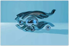 Poszterek 120x80 Kék grafika