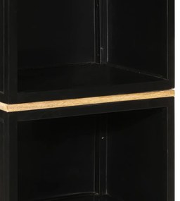 vas és tömör mangófa fürdőszobai szekrény 40 x 27 x 180 cm
