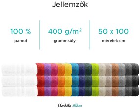 Törölköző Classic 50 x 100 cm barna, 100% pamut