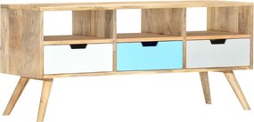 vidaXL tömör mangófa TV-szekrény 110 x 35 x 48 cm
