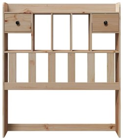 tömör fenyőfa fejtámla tárolóval 90 cm