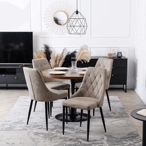 Sötét Bézs Szövet Étkezőszék. CORK 2