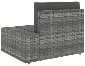 4 részes szürke polyrattan kerti ülőgarnitúra