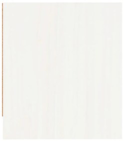 2 db fehér tömör fenyőfa éjjeliszekrény 40 x 31 x 35,5 cm