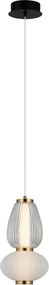ITALUX PND-74937-2-BK GASTEL Modern Led Függesztett Lámpa Fehér, Fekete, Átlátszó LED IP20